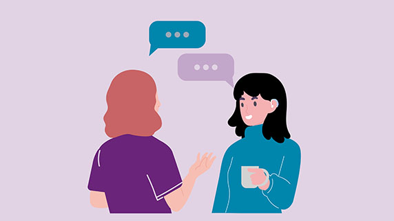 Women chatting
