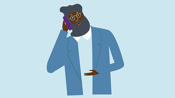Man on phone