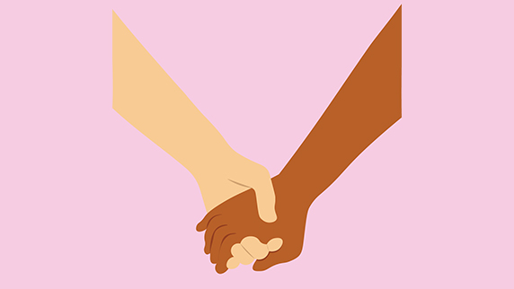 Holding hands
