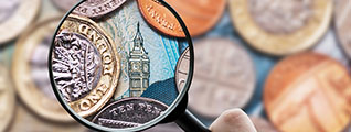 Money under the magnifying glass