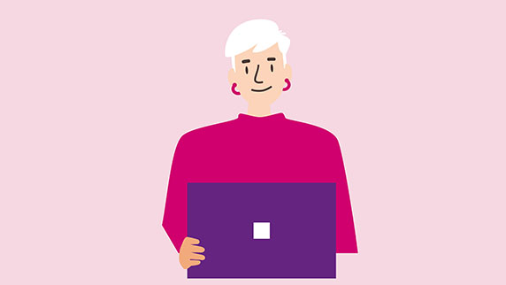 Woman on laptop